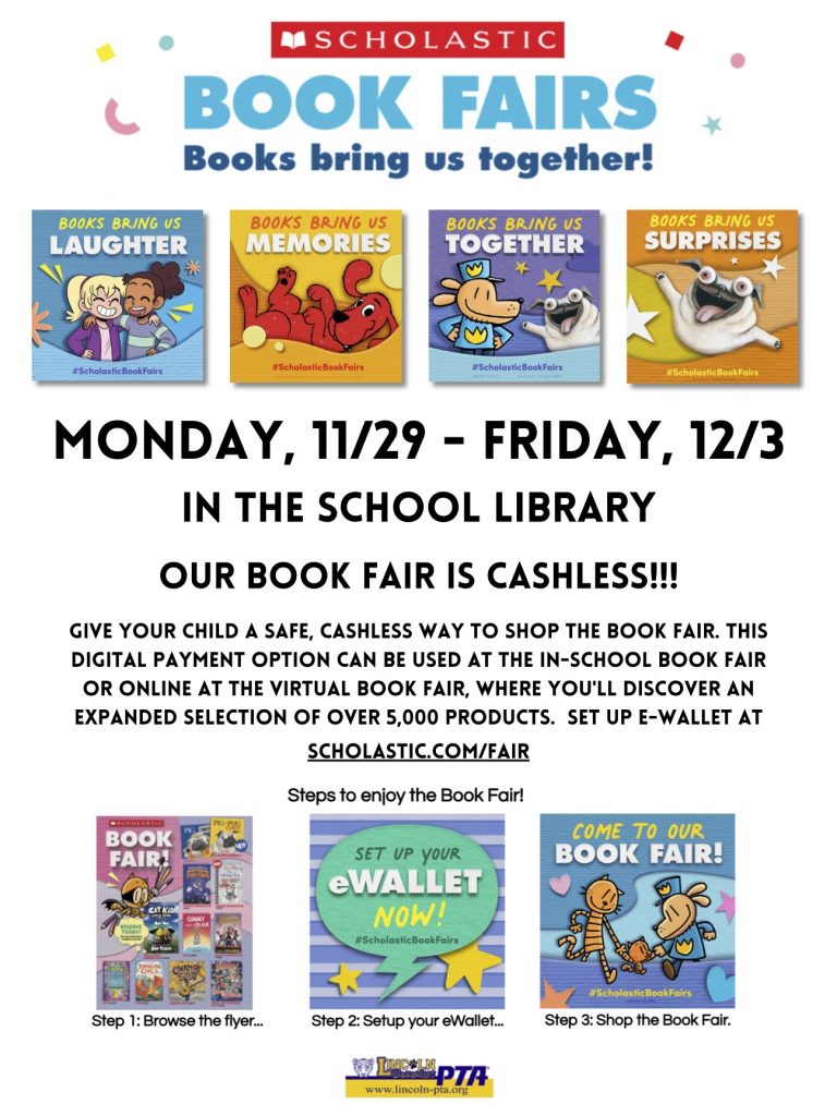 2021 Lincoln PTA Scholastic Book Fair – Lincoln Elementary PTA